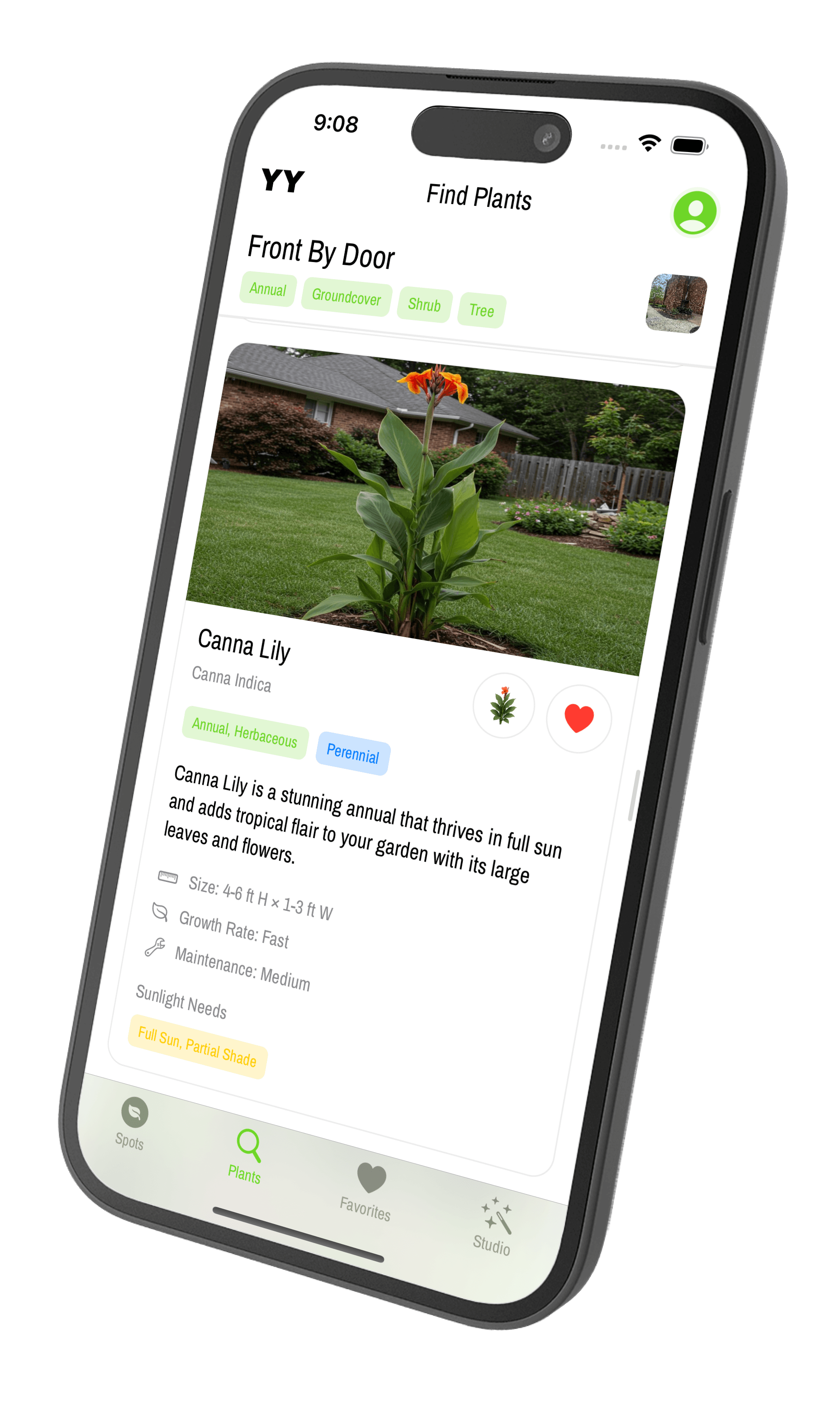 Your Yard AI — Recommendations preview